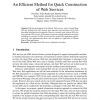 An Efficient Method for Quick Construction of Web Services