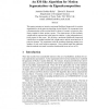 An EM-like Algorithm for Motion Segmentation via Eigendecomposition