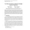 An evolutionary progressive multiple sequence alignment
