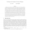 An Improved Analysis of Linear Mergers