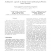 An integrated approach for density control and routing in wireless sensor networks