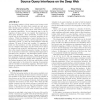 An Interactive Clustering-based Approach to Integrating Source Query interfaces on the Deep Web