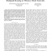 An Optimization Framework for Opportunistic Multipath Routing in Wireless Mesh Networks