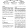Analysing the performance of visual, concept and text features in content-based video retrieval
