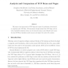 Analysis and Comparison of TCP Reno and Vegas
