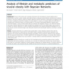 Analysis of lifestyle and metabolic predictors of visceral obesity with Bayesian Networks