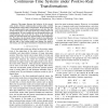 Analysis of Second-Order Modes of Linear Continuous-Time Systems under Positive-Real Transformations