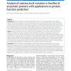 Analysis of substructural variation in families of enzymatic proteins with applications to protein function prediction