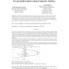 Analytical solution of problems in heat transfer for pyramidal spines using Computer Algebra