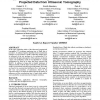 Applicability of genetic algorithms to reconstruction of projected data from ultrasonic tomography