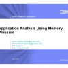 Application analysis using memory pressure