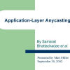 Application-Layer Anycasting