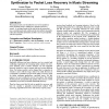 Application of a content-based percussive sound synthesizer to packet loss recovery in music streaming