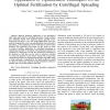 Application of Optimization Techniques for an Optimal Fertilization by Centrifugal Spreading