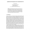 Applications Development for the Computational Grid