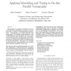 Applying scheduling and tuning to on-line parallel tomography