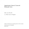 Approximate Unions of Lines and Minkowski Sums