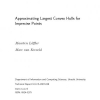 Approximating Largest Convex Hulls for Imprecise Points