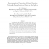 Approximation properties of zonal function networks using scattered data on the sphere