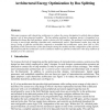 Architectural energy optimization by bus splitting