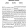 Architectural-Level Fault Tolerant Computation in Nanoelectronic Processors