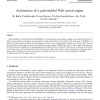 Architecture of a grid-enabled Web search engine