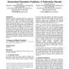 Artificial immune system for solving generalized geometric problems: a preliminary results