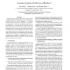Association Analysis with One Scan of Databases