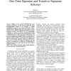 Authenticated AODV Routing Protocol Using One-Time Signature and Transitive Signature Schemes