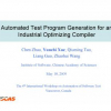 Automated Test Program Generation for an Industrial Optimizing Compiler