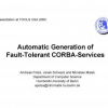 Automatic Generation of Fault-Tolerant CORBA-Services