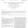 Automatic parameter selection for a k-segments algorithm for computing principal curves