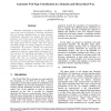 Automatic Web Page Classification in a Dynamic and Hierarchical Way