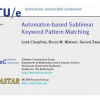 Automaton-Based Sublinear Keyword Pattern Matching