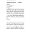 Bayesian Heuristic Approach to Scheduling