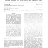 Bayesian regression with input noise for high dimensional data