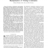 Behavioral optimization using the manipulation of timing constraints