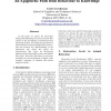 Behaviour-based Knowledge Systems: An Epigenetic Path from Behaviour to Knowledge