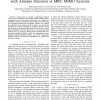 BER Performance Analysis of Multiuser Diversity with Antenna Selection in MRC MIMO Systems