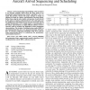 Binary-Representation-Based Genetic Algorithm for Aircraft Arrival Sequencing and Scheduling