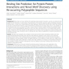 Binding Site Prediction for Protein-Protein Interactions and Novel Motif Discovery using Re-occurring Polypeptide Sequences