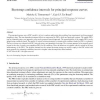 Bootstrap confidence intervals for principal response curves
