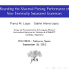Bounding the Maximal Parsing Performance of Non-Terminally Separated Grammars