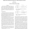 Bridge Fault simulation strategies for CMOS integrated Circuits