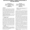 Brief announcement: capacity of byzantine agreement with finite link capacity - complete characterization of four-node networks