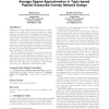 Brief announcement: parameterized maximum and average degree approximation in topic-based publish-subscribe overlay network desi