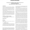 Building a semantic representation for personal information