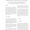Building a Wireless Community Network in the Netherlands