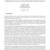 Building robot systems to interact with people in real environments