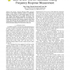 Built-in self-test for automatic analog frequency response measurement